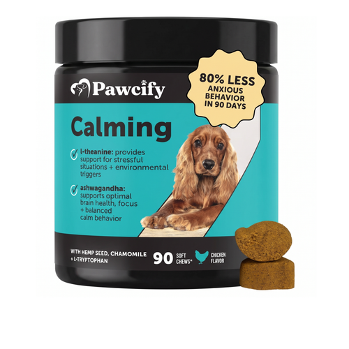 Pawcify Natural Hemp Dog Calming Chews